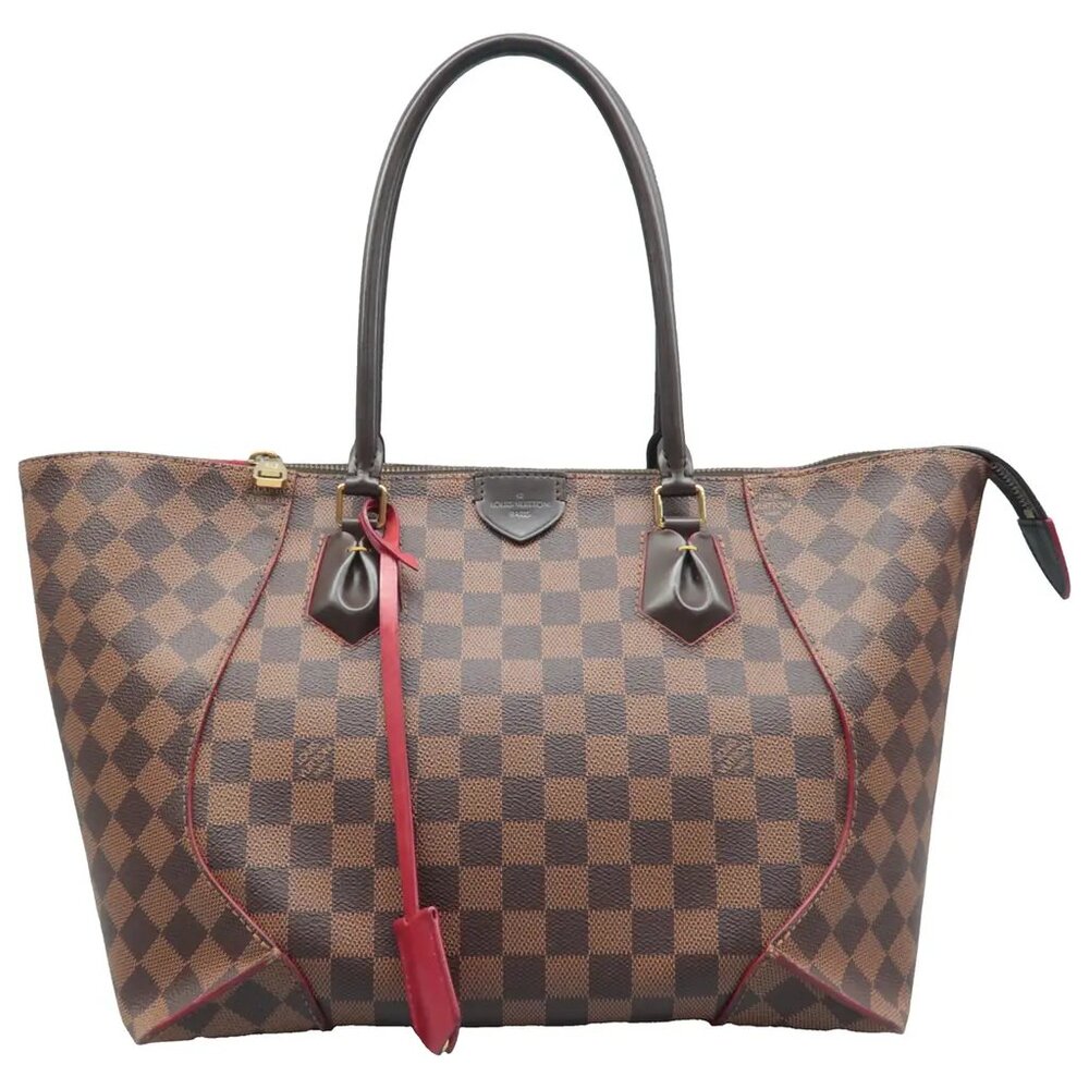 100% Authentic Louis Vuitton Caissa Brown Damier Ebene Canvas Tote - Picture 1 of 12